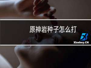 原神岩种子怎么打