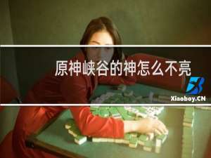 原神峡谷的神怎么不亮