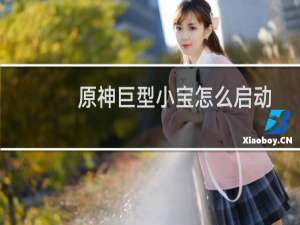 原神巨型小宝怎么启动
