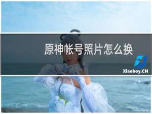 原神帐号照片怎么换