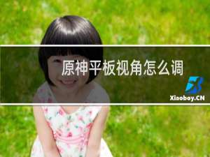 原神平板视角怎么调