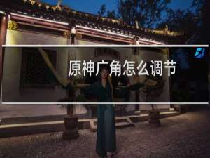原神广角怎么调节