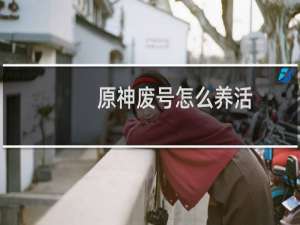 原神废号怎么养活