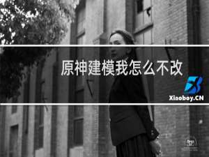 原神建模我怎么不改