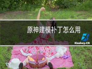 原神建模补丁怎么用