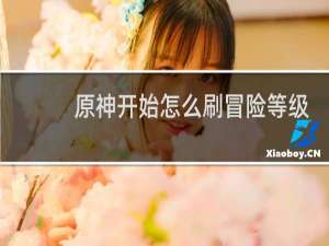 原神开始怎么刷冒险等级
