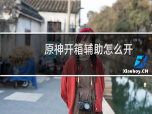 原神开箱辅助怎么开