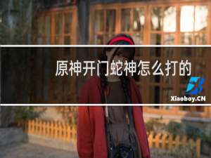 原神开门蛇神怎么打的