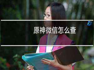 原神微信怎么查