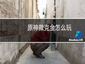 原神微克金怎么玩