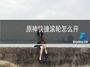 原神快捷滚轮怎么开