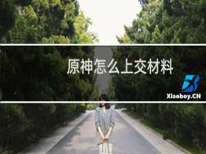 原神怎么上交材料