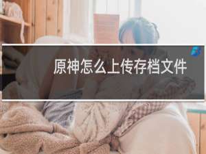 原神怎么上传存档文件