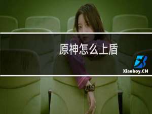 原神怎么上盾