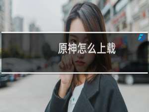 原神怎么上载