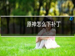 原神怎么下补丁