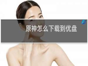 原神怎么下载到优盘