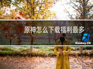 原神怎么下载福利最多