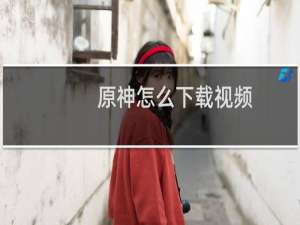 原神怎么下载视频