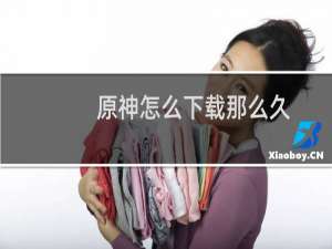 原神怎么下载那么久