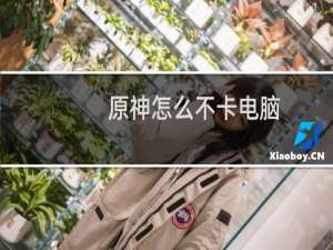 原神怎么不卡电脑