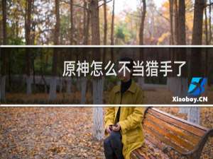 原神怎么不当猎手了
