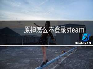 原神怎么不登录steam