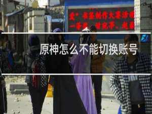原神怎么不能切换账号