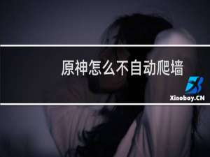 原神怎么不自动爬墙