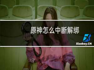 原神怎么中断解绑