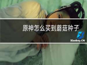 原神怎么买到蘑菇种子