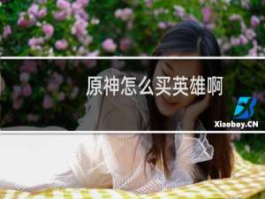 原神怎么买英雄啊