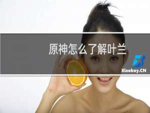 原神怎么了解叶兰