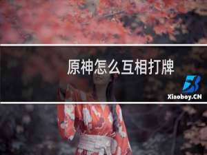 原神怎么互相打牌