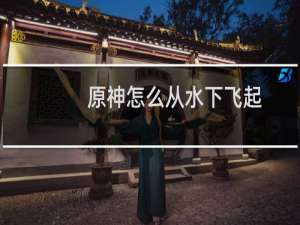 原神怎么从水下飞起