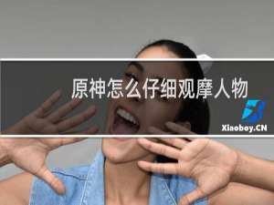 原神怎么仔细观摩人物