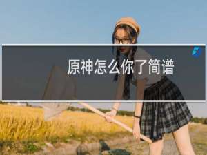 原神怎么你了简谱