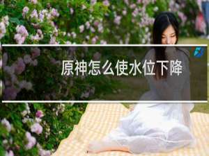 原神怎么使水位下降