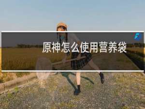 原神怎么使用营养袋