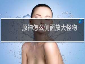 原神怎么侧面放大怪物