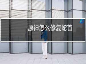 原神怎么修复蛇首