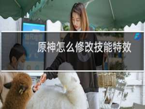 原神怎么修改技能特效