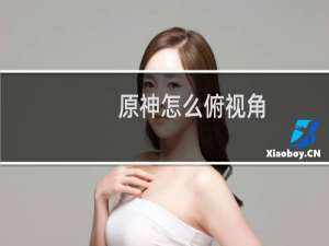 原神怎么俯视角