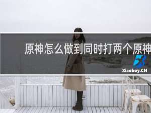 原神怎么做到同时打两个原神
