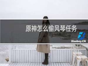 原神怎么偷风琴任务