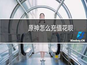 原神怎么充值花呗