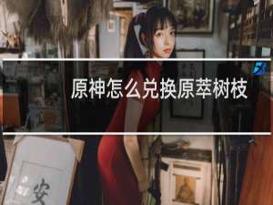 原神怎么兑换原萃树枝