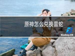 原神怎么兑换雷蛇