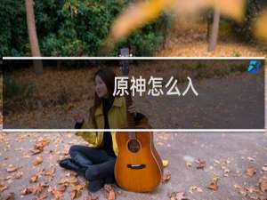 原神怎么入