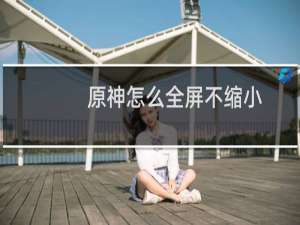 原神怎么全屏不缩小